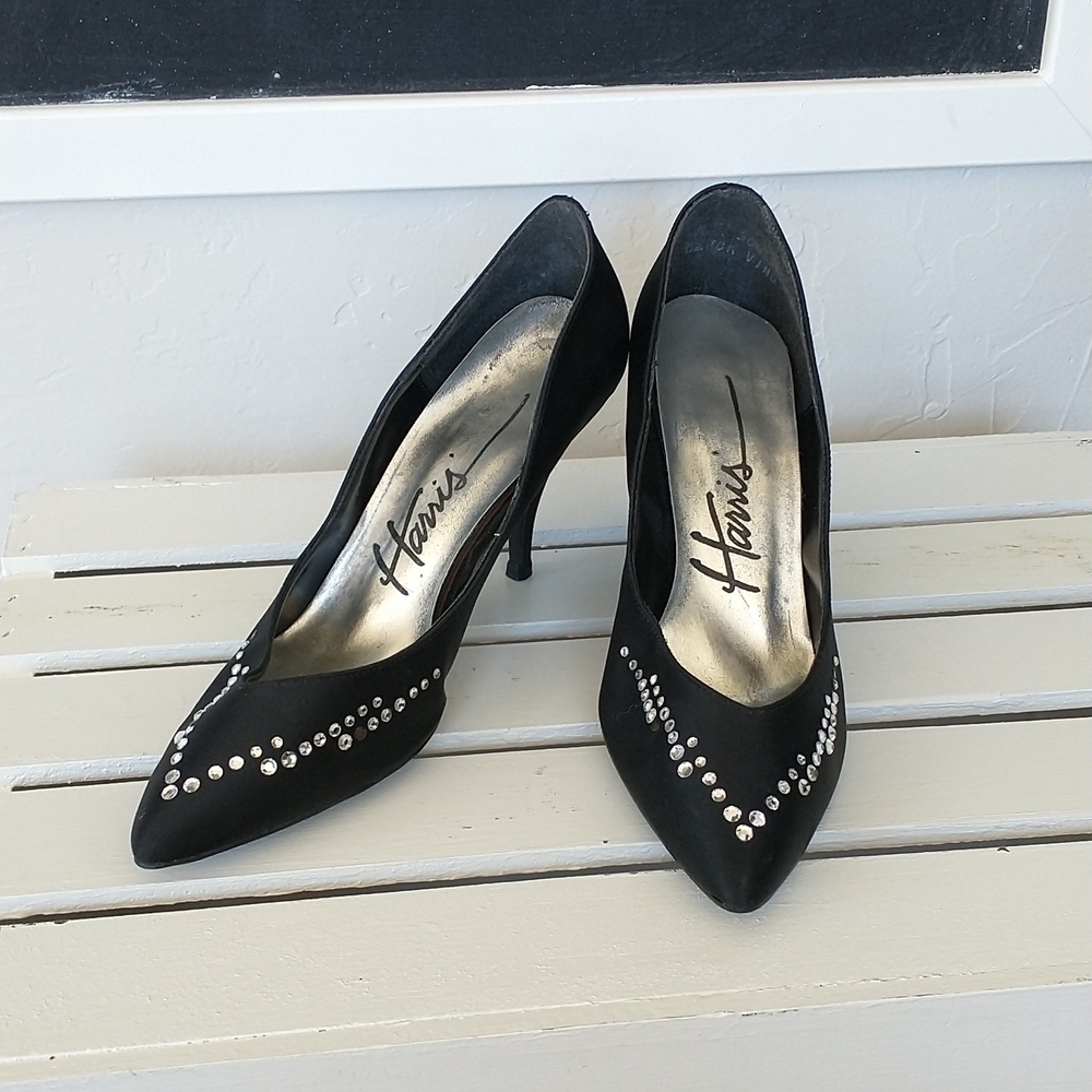 Harris vintage rhinestone heels